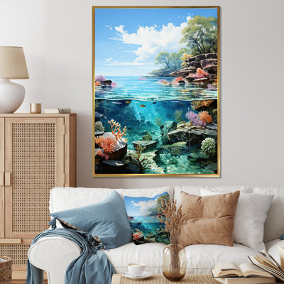 Australie, grande barrière de corail II, reproduction sur toile