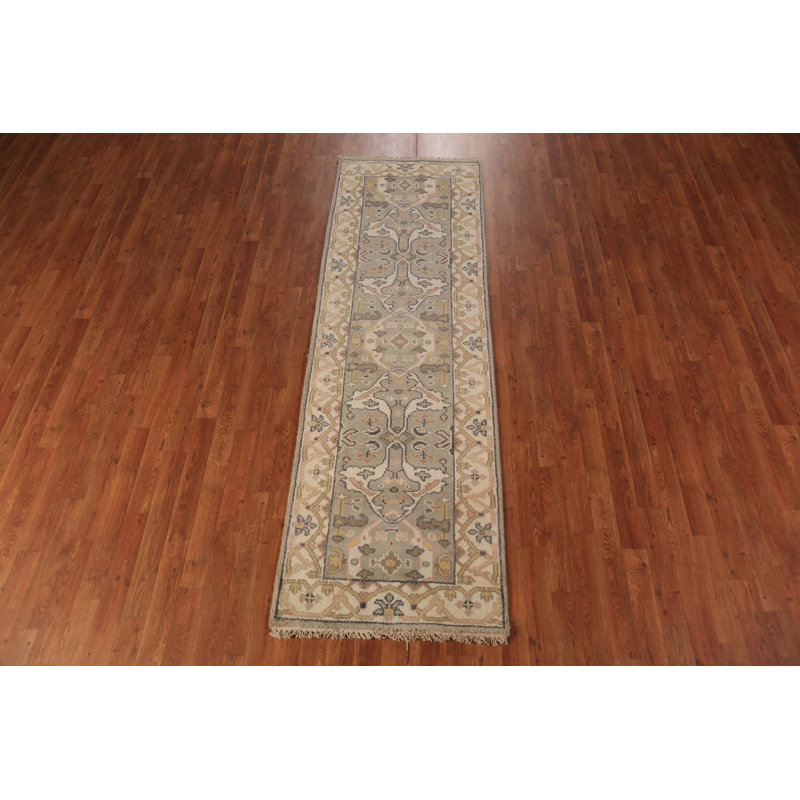 Tapis de couloir indien Oushak 3 x 8