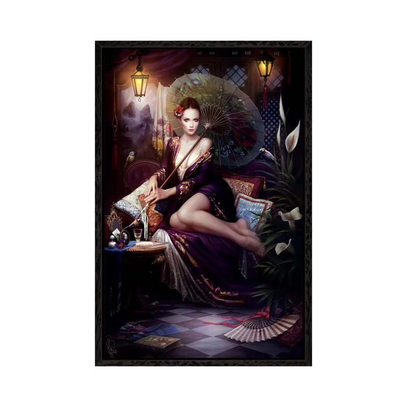 Anis 1 Piece Wall Art on Canvas, 101.6 cm H x 66.04 cm W, Black Framed