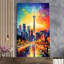 La tour du CN, Toronto, Ontario, Canada V2 - peinture sur toile tendue-88069205