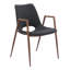 Chaise avec accoudoirs à garniture piquée-535739760