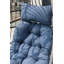 Fauteuil à œufs avec coussin bleu-514061203