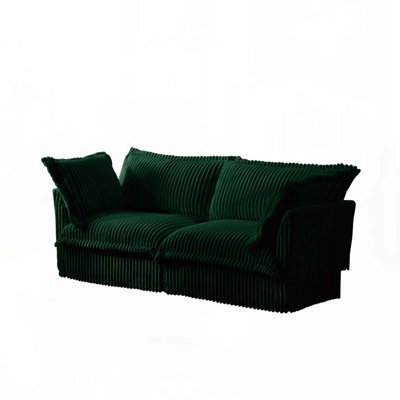 2 Seater Sofa with Suppleness Armrests,Deep Seat
