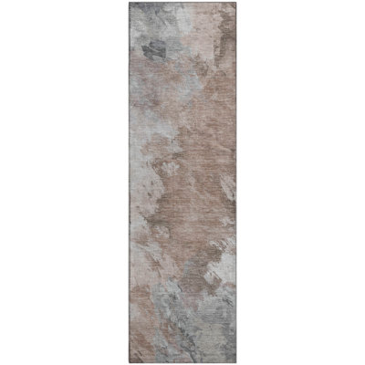 Premium Machine Washable Slesnick AMF1675 Abstract Rug