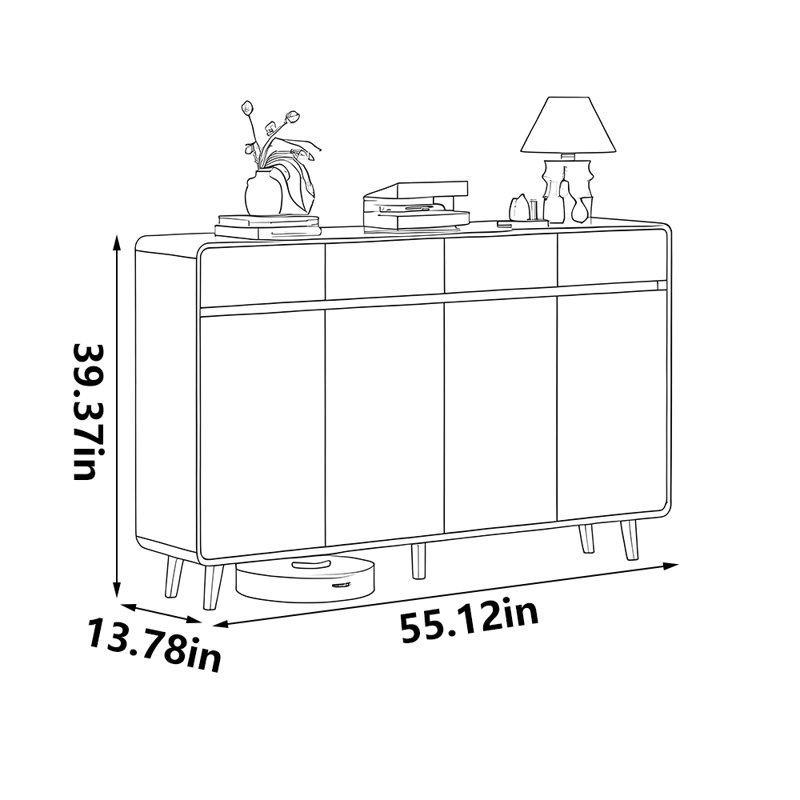 Schirado, 39.37" H x 55.12" W x 13.78" D