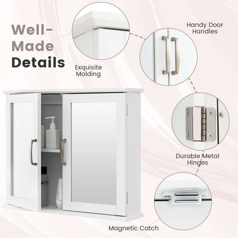 600mm W 500mm H Medicine Cabinet Mirror