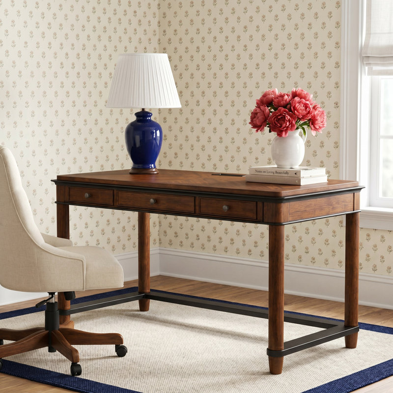 Alder Writing Desk with Power Outlet