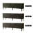 Mid-Century Tv Stand With Artistic Carved Doors, Modern Tv Console With 4 Cabinet Storage, Retro Media Console For 50-75 Inch Tv - Black-1287340143-1291560462