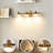 19" Mid-Century Modern 3-Light Vanity Light - Adjustable Brass Directional Wall Sconce for Small Bathroom, Bedroom & Gallery (Hardwired)
