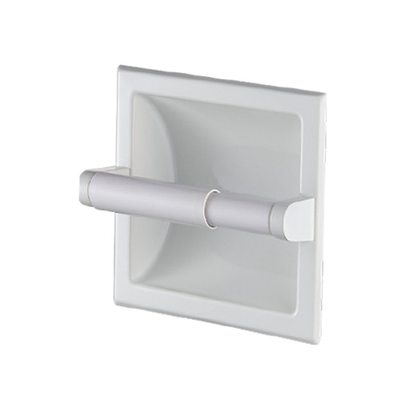 Porte-papier hygiénique encastré, Blanc