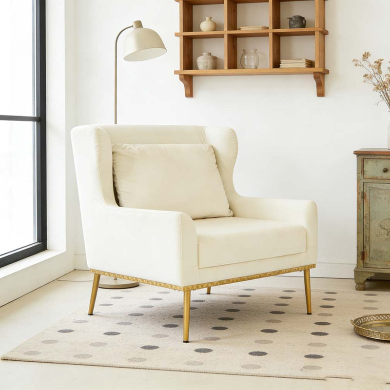 Chaise de lecture Modern, Beige