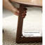 Table basse moderne en noyer noir minimaliste