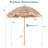 Cromaghs 84.4'' Beach Umbrella
