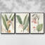 «Soft Tropical I», ensemble de 3 toiles encadrées-97706528-97706532