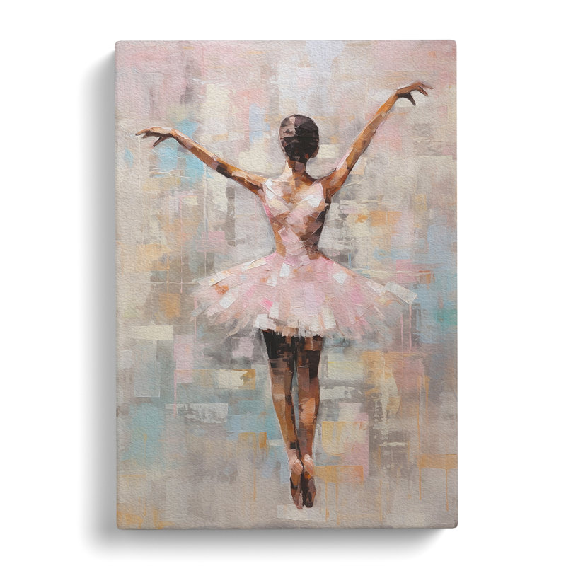 Ballet Dancer Contemporary - Wrapped Canvas Print, 76cm H x 50cm W x 3cm D