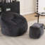 Foam Bean Bag Chairs with Ultra Soft Chenille Cover-332190836