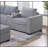 Modern Functional Light Gray Corduroy Upholstered Sectional Set For Comfortable And Stylish Living Room Seating-625050365