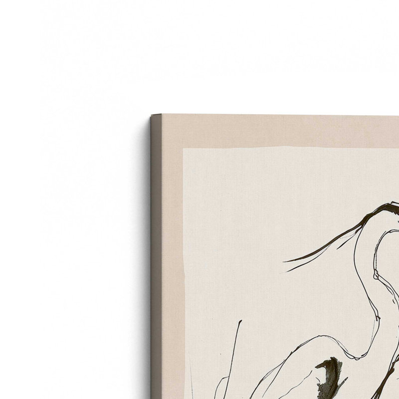 «Two Herons» par Nadja, reproduction d'art, H 40 po x l 30 po, Toile tendue, Ne s’applique pas