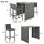 Ensemble de conversation pour 4 personnes avec coussins Roshen