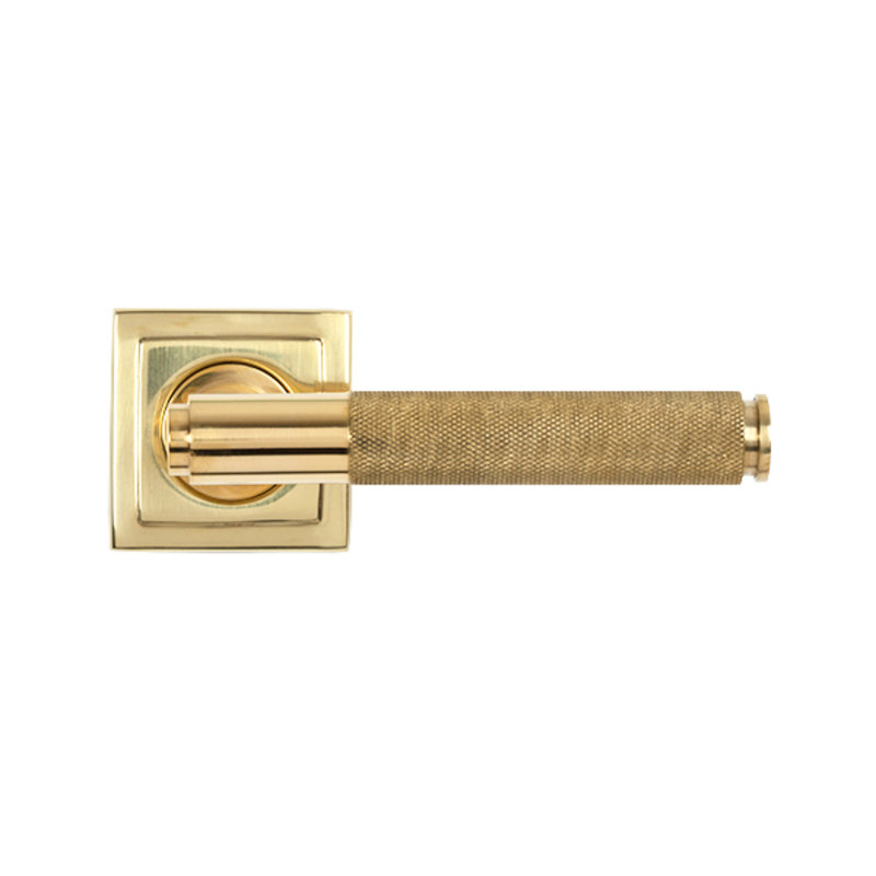 Door Handle, Polished Brass