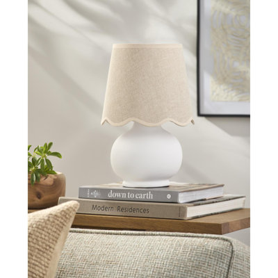 Momsen Coloured Scallop Shade Lamp