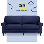 Serta Copenhagen 73" Rolled Arm Sofa, Easy Care Fabric, Soft Pillow Back, Pocket Coil Seat Cushions