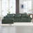 Boucle Sectional Sofa with pillows,No Assembly Needed-106714674