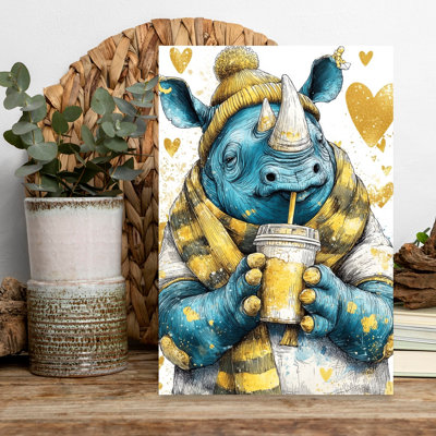 Cozy Blue Rhino