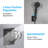 Black Universal Self-Adhesive Adjustable Shower Bracket-123300525