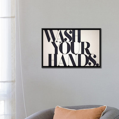 «Wash Your Hands», reproduction sur toile