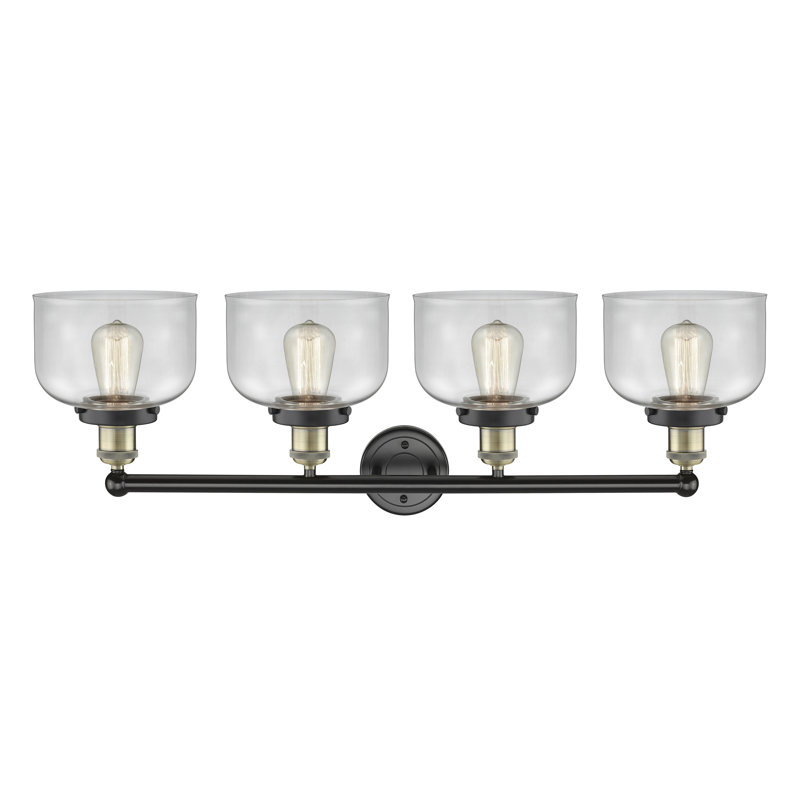 Annagene 4 - Light Dimmable Vanity Light, Black Antique Brass, Clear