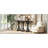 59.8'' Wooden Console Table With Veneer Top,Farmhouse Entryway Table With Rubber Wood Slender Curved Legs-917369549