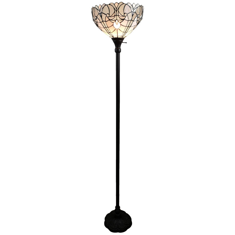 Amarillis 62'' Brown Torchiere Floor Lamp