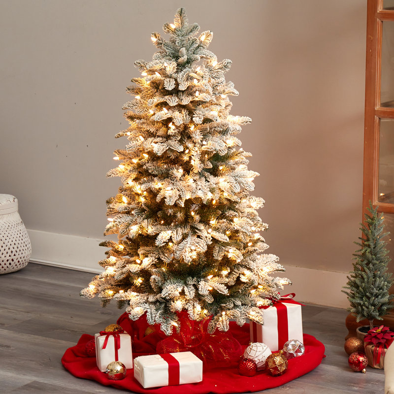 Lighted Artificial Christmas Tree, 6' H
