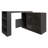 360° Rotating Bar Table Multifunctional Storage Cabinet With Glass Door-2132585977
