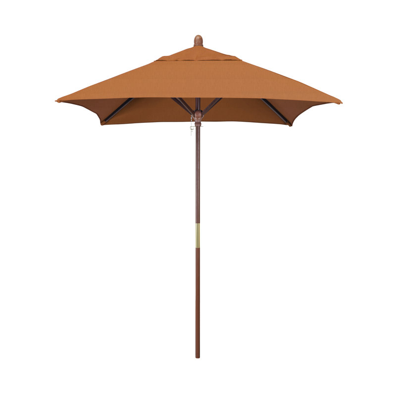 Parasol de marché carré 6 pi Yaritza, Toile Sunbrella® toscan