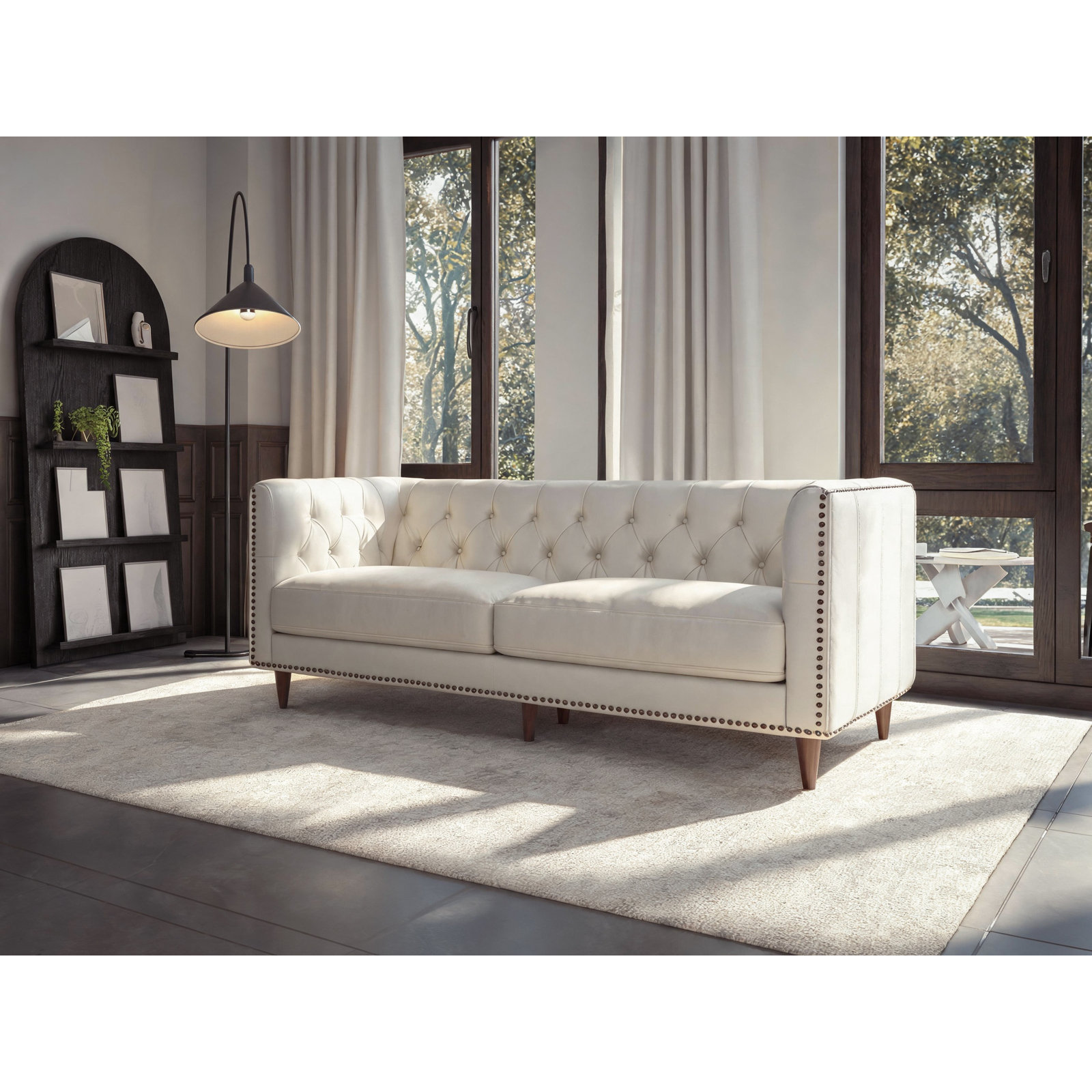 Woodford 84.6'' Upholstered Sofa, Cream