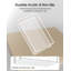 Porte-serviettes en acrylique pour invité, plateau de papier essuie-mains rectangulaire jetable transparent