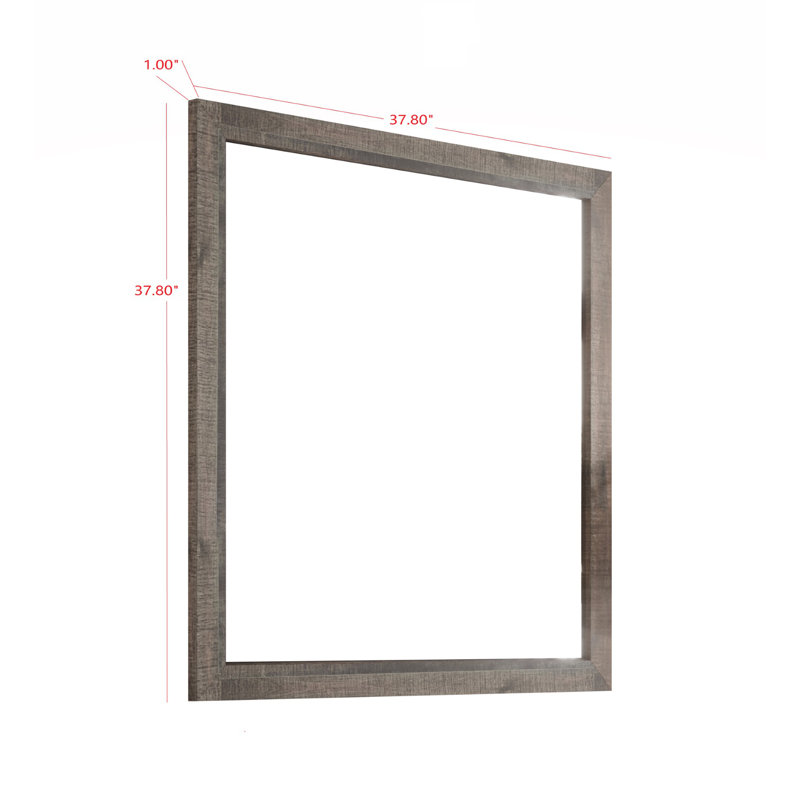 Nadhia Engineered Wood Flat Wall Mirror
