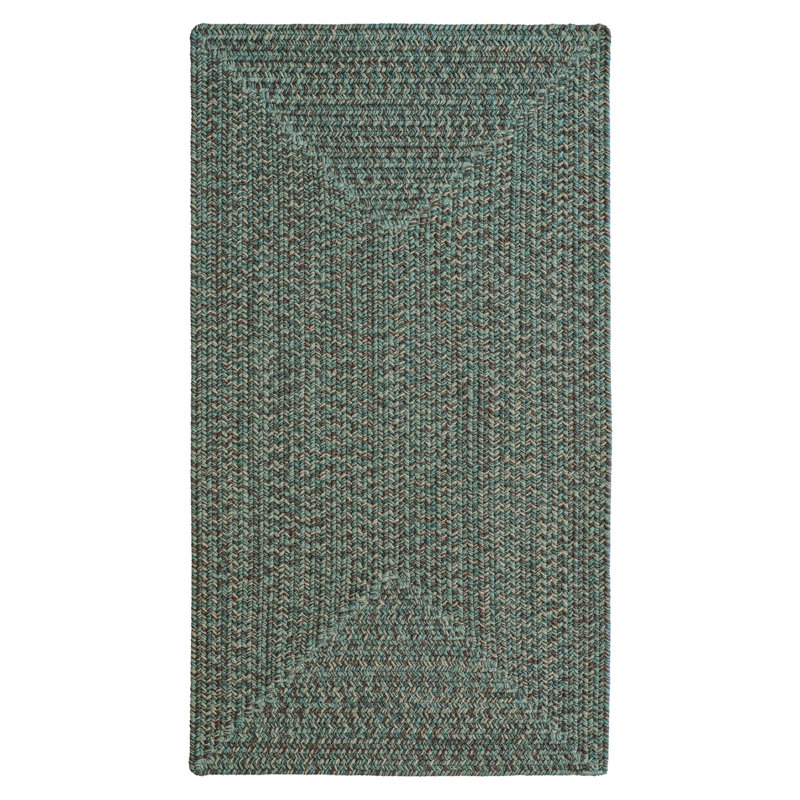 Abisan Indoor / Outdoor Rug, Concentric Rectangle 27" x 48"