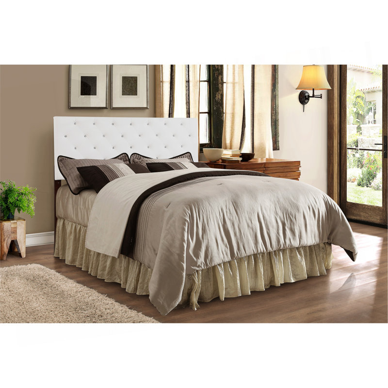 Queen  Bed Headboard, WHITE, White, Queen
