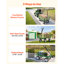 JARDIN DE JARDIN: Chariot de jardin en acier robuste d'une capacité de 900 lb, doté de panneaux latéraux amovibles pour la conversion à plat, d'une poignée réglable et de pneus de 10 pouces, idéal pour une utilisation en extérieur.