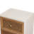 Aril 2-Drawer Woven Cane Front Accent Nightstand with Brass Knobs-1962671151
