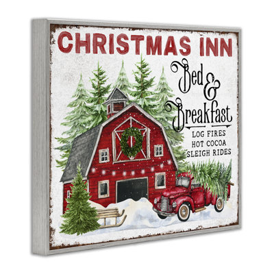 «Christmas Inn Shop», estampe numérique encadrée par Creatif Belle