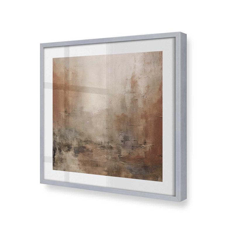 Russet Mist D dépliant v2, Cadre poli en chrome poli, H 12 po x l 12 po x P 1,25 po