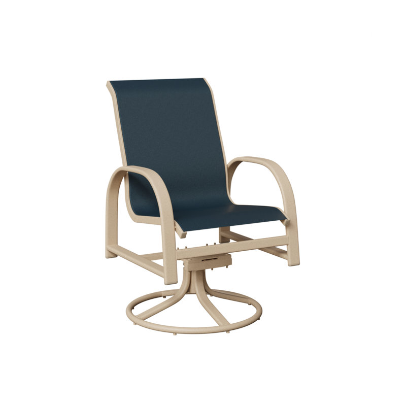 Chaise berçante berçante pivotante Berlin Gardens, Marine, Aluminium Luna multicolore