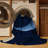 Machine Washable Orys Minimalist Solid Color Rug in Blue – Navy Binding-999755754