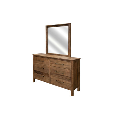 Quinn Solid Wood Rectangle Wall Mirror