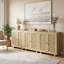 Armoire moderne en bois de chêne 31,5 "à 2 portes avec tablettes réglables-1476881484