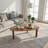 Jiona Oak Coffee Table - Cocoa Brown-965813723